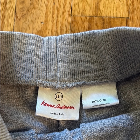 Hanna Anderson cm 110 US 4 Gray Casual summer Shorts 100% cotton great condition - Picture 3 of 4